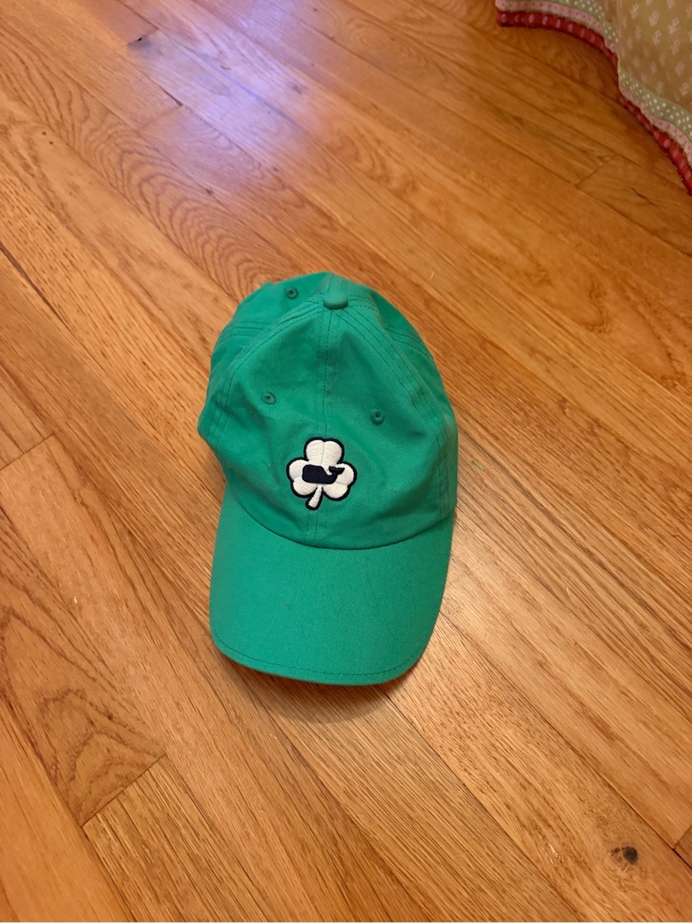 Vineyard Vines Green Baseball Cap with Clover Embroidery
